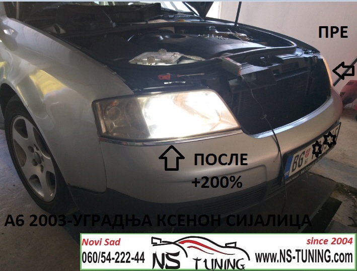audi a6 c5 xenon set h1 ac philips ugradnja trafo balast auto servis novi sad tuning